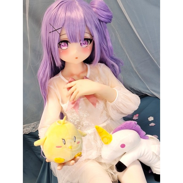 ITYDOLL Full Silicone Slender Type Anime Sex Doll Aotume Unicorn 135cm AA Cup