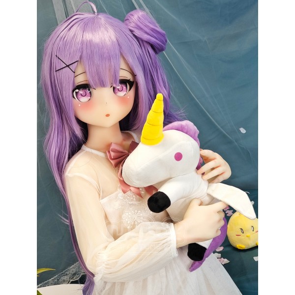 ITYDOLL Full Silicone Slender Type Anime Sex Doll Aotume Unicorn 135cm AA Cup