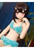ITYDOLL TPE Anime Barbie sex Doll Tan 135cm AA Cup 99 Green Head