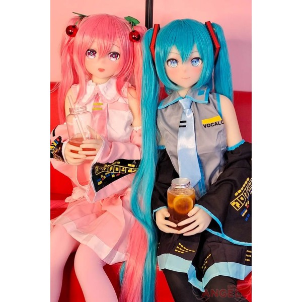 Lucky Star cute anime sex dolls 145cm B Cup Aotume #74 Head and #75 Head image silicone head + TPE body