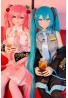 Lucky Star cute anime sex dolls 145cm B Cup Aotume #74 Head and #75 Head image silicone head + TPE body
