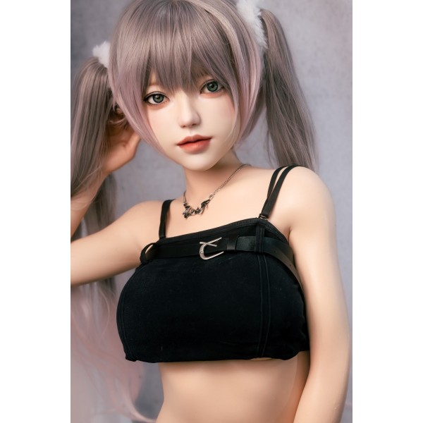 Super realistic silicone sex doll FUDOLL 148cm D cup #40 head with eyebrows and eyelashes implanted Made