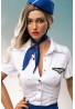 Flight attendant uniform sex doll Irontechdoll-Molly Silicone 169cm B cup S44 head