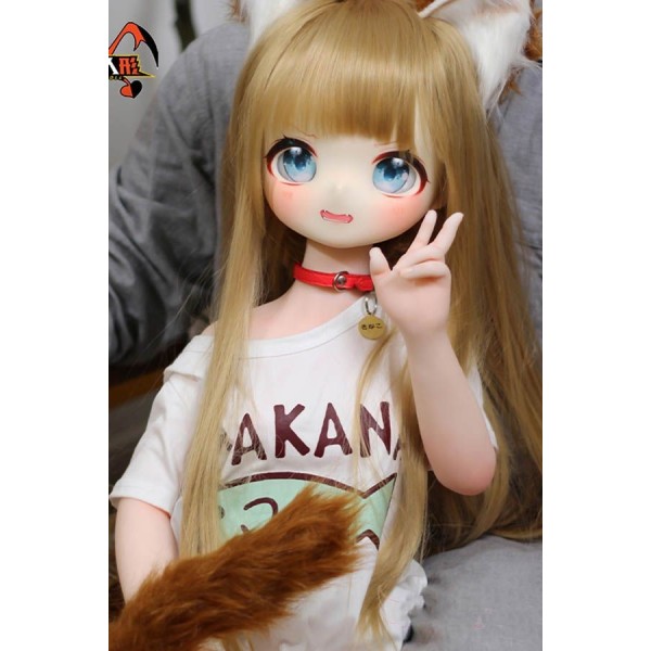 Protagonist strongest anime sex doll MOZU - Huang Dou Fox 115cm A cup soft vinyl head With Costume