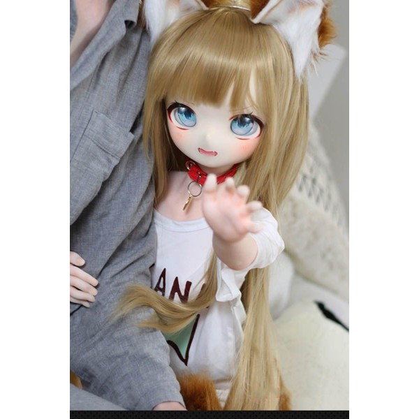 Protagonist strongest anime sex doll MOZU - Huang Dou Fox 115cm A cup soft vinyl head With Costume