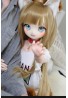 Protagonist strongest anime sex doll MOZU - Huang Dou Fox 115cm A cup soft vinyl head With Costume