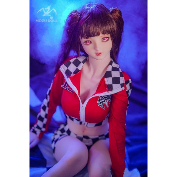 TPE heroine anime sex doll MOZU-Chiba life size 145cm d cup with costume