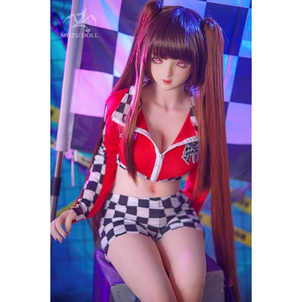 TPE heroine anime sex doll MOZU-Chiba life size 145cm d cup with costume