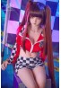 TPE heroine anime sex doll MOZU-Chiba life size 145cm d cup with costume