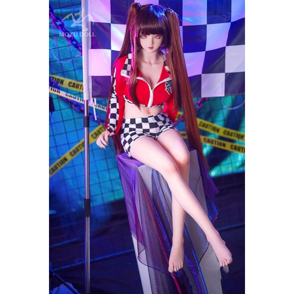 TPE heroine anime sex doll MOZU-Chiba life size 145cm d cup with costume