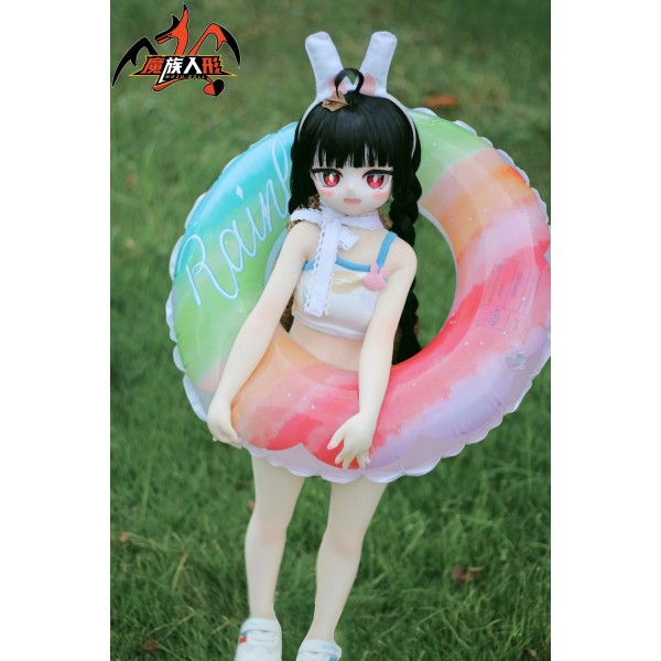 Popular cute anime sex doll MOZU-Hanen 85cm Soft vinyl head TPE body with costume