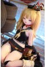 MOZU New anime sex doll Betti 130cm One hard vinyl head + one soft TPE head + TPE body +Costume