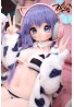Life-size anime sex doll MOZU-Kaoru 130cm Vinyl head + TPE body With Costume