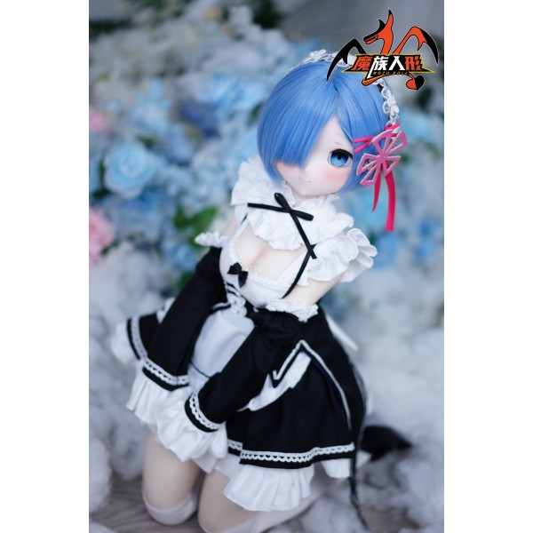 Big breasts Anime love doll MOZUDOLL- Rem 85cm Soft vinyl head + TPE body With Costume