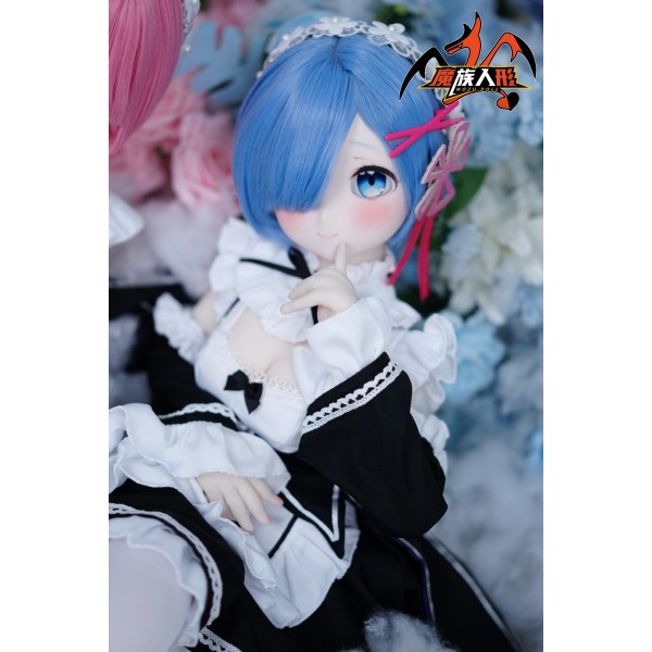 Big breasts Anime love doll MOZUDOLL- Rem 85cm Soft vinyl head + TPE body With Costume