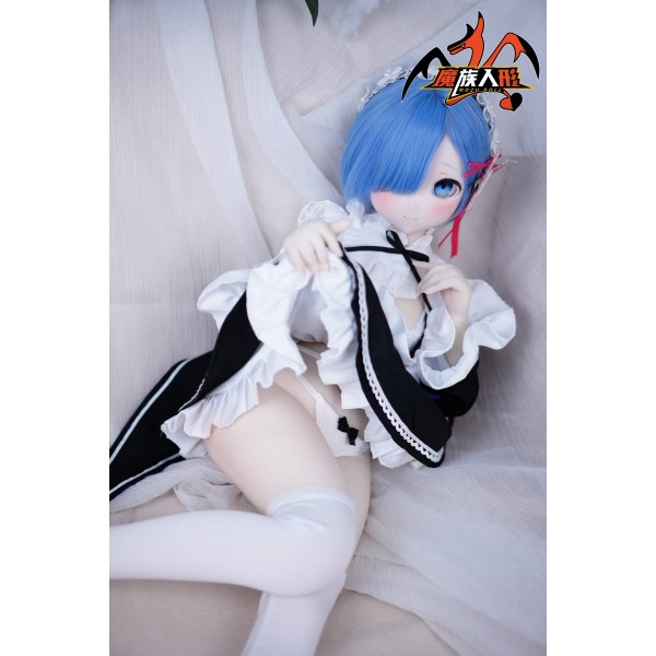 Big breasts Anime love doll MOZUDOLL- Rem 85cm Soft vinyl head + TPE body With Costume