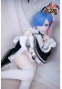 Big breasts Anime love doll MOZUDOLL- Rem 85cm Soft vinyl head + TPE body With Costume