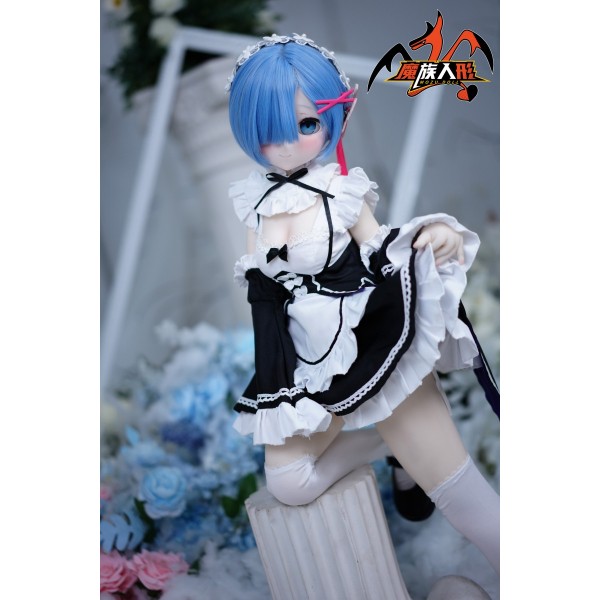 Big breasts Anime love doll MOZUDOLL- Rem 85cm Soft vinyl head + TPE body With Costume