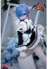 Big breasts Anime love doll MOZUDOLL- Rem 85cm Soft vinyl head + TPE body With Costume