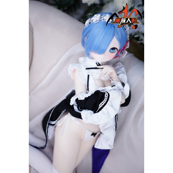 Big breasts Anime love doll MOZUDOLL- Rem 85cm Soft vinyl head + TPE body With Costume