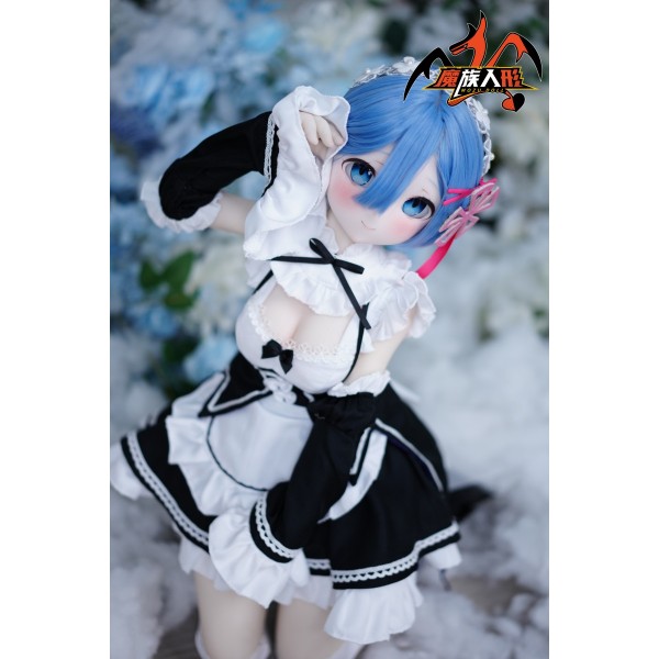 Big breasts Anime love doll MOZUDOLL- Rem 85cm Soft vinyl head + TPE body With Costume