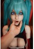 Full silicone luxury anime sex doll 158cm C cup Orange in-542