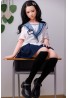 JK uniform sex doll 145cm D cup Real Girl -R112 Head TPE body + silicone head
