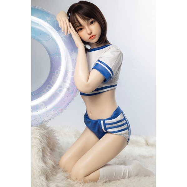 ITYDOLL Electric silicone small breasts sex doll 148cm Real-girl -D14 Head with realistic-oral-structure