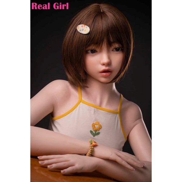 ITYDOLL Electric Masturbator sex doll 148cm Small Breasts D6 Head  whit Real Oral Mouth pussy pinch and Suction function