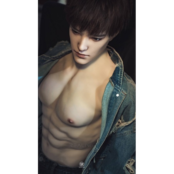 Muscle Type Torso Male Love Doll Realing Luofan 82cm Silicone Head + TPE Body