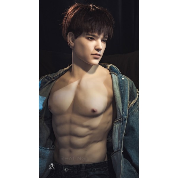 Muscle Type Torso Male Love Doll Realing Luofan 82cm Silicone Head + TPE Body