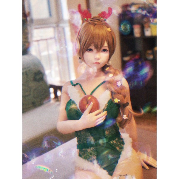 ITYDOLL Full silicone life-size sex doll SHEDOLL-luoxiaoyi 148cm C cup Christmas costume