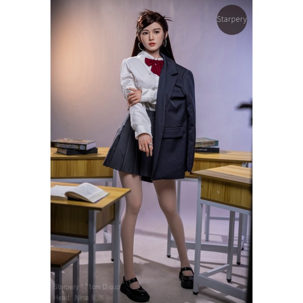 Blazer Uniform Silicone Sex Doll Starpery New Nina 171cm D-cup