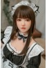 ITYDOLL Chubby silicone sex doll G6 Luoyoyo 156cm C cup maid outfit BR Painting