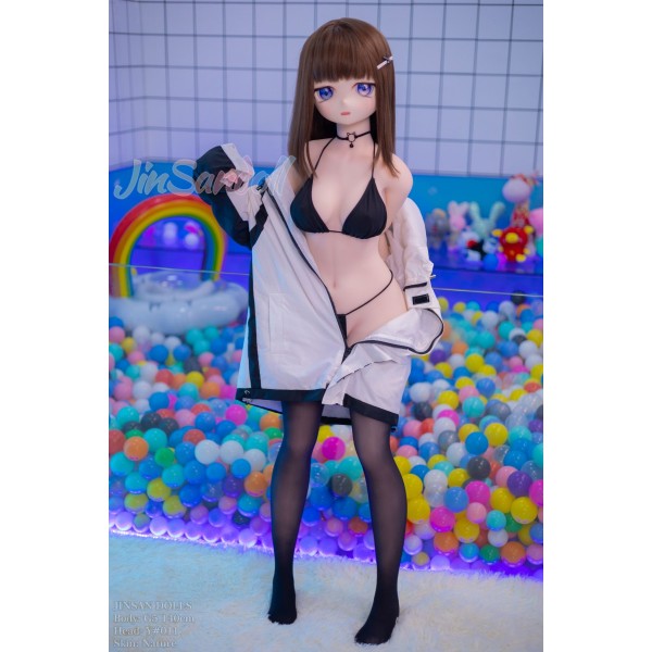 New life-size anime sex doll Wmdoll Nino 140cm B cup #Y011 vinyl head + TPE body normal skin