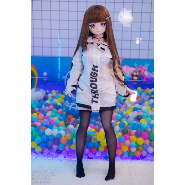 New life-size anime sex doll Wmdoll Nino 140cm B cup #Y011 vinyl head + TPE body normal skin