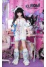 Life-size cute healing anime sex doll Wmdoll Kuromiya 150cm A cup Vinyl head + TPE body