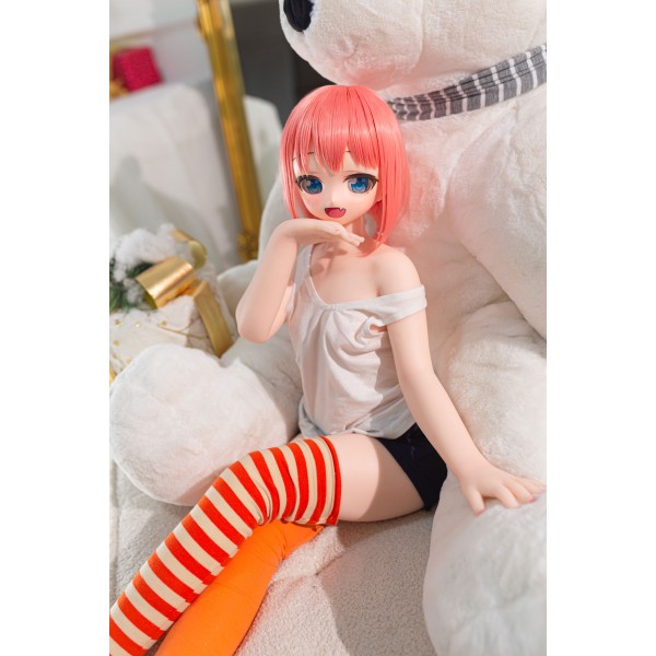 Angel Moe Silicone Anime sex doll 85cm with costume