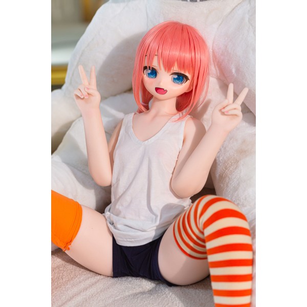 Angel Moe Silicone Anime sex doll 85cm with costume