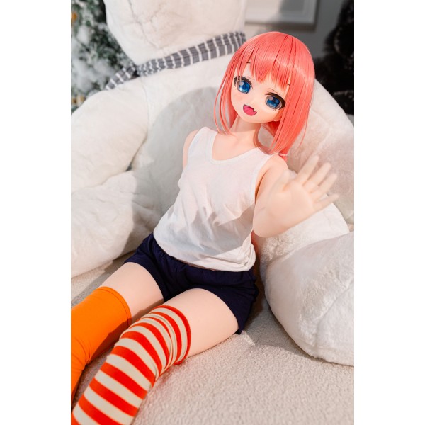Angel Moe Silicone Anime sex doll 85cm with costume