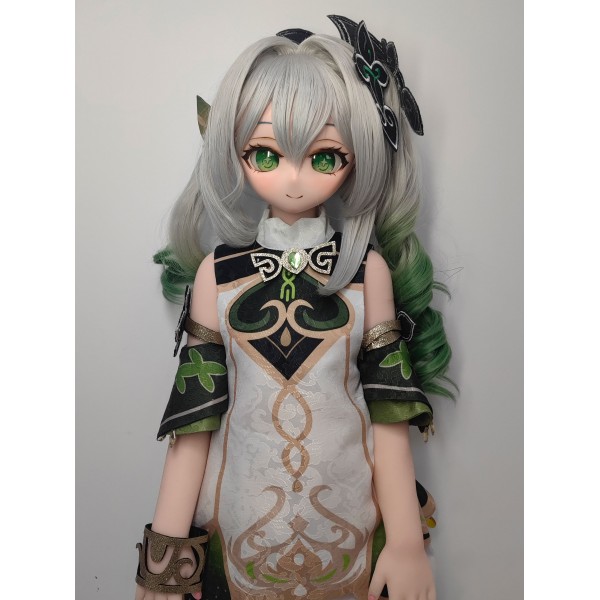 Silicone mini anime small bust doll Grass 85cm with costume shown in publicity image