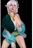 ITYDOLL Full Silicone Pointed ears dress up big breasts Sex Doll 145cm Sanhui A6 Head