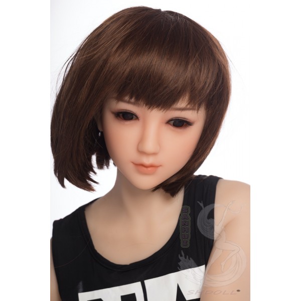  ITYDOLL Full Silicone Short hair small breasts Sex Doll 145cm D cup A4 head