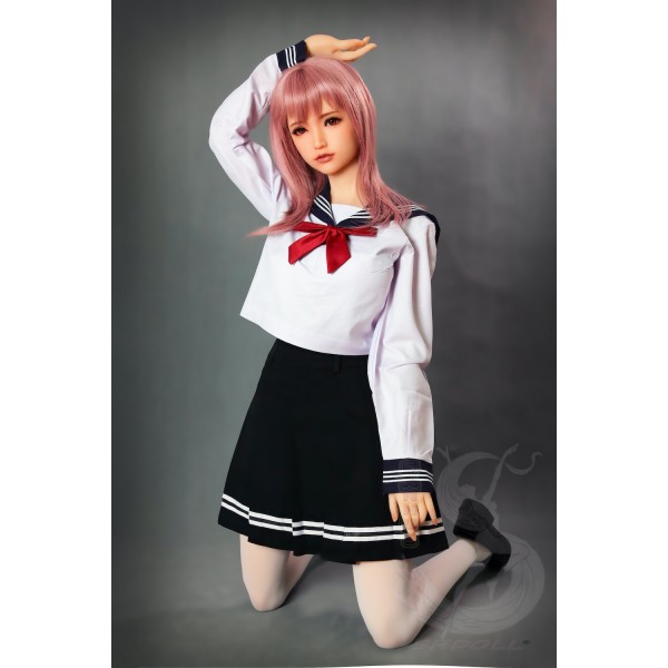 ITYDOLL Full Silicone Student floral skirt Sex Doll 156cm Sanhui A23 Head