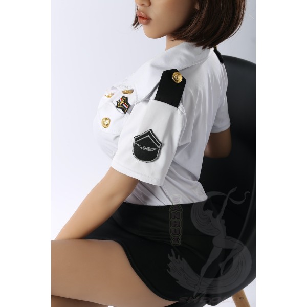 ITYDOLL Full Silicone white uniform Sex Doll 158cm F cup A11 head 