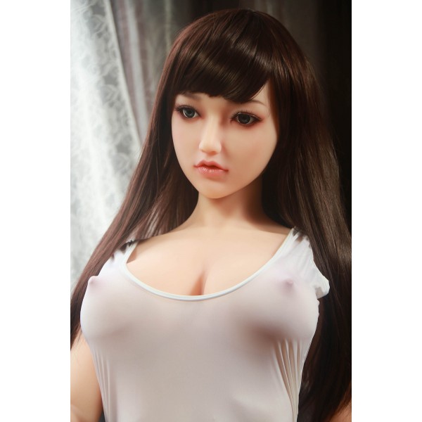ITYDOLL Full Silicone life size big breasts long hair Sex Doll 160cm A3 head
