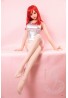 ITYDOLL Full Silicone Red hair and long legs Sex Doll 168cm F cup A8 head