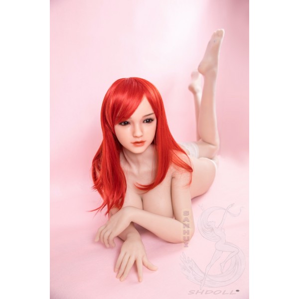 ITYDOLL Full Silicone Red hair and long legs Sex Doll 168cm F cup A8 head