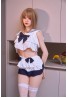 Cute uniform silicone sex doll Sanhui doll Latest makeup #8 head 158cm D cup [Facial EX]